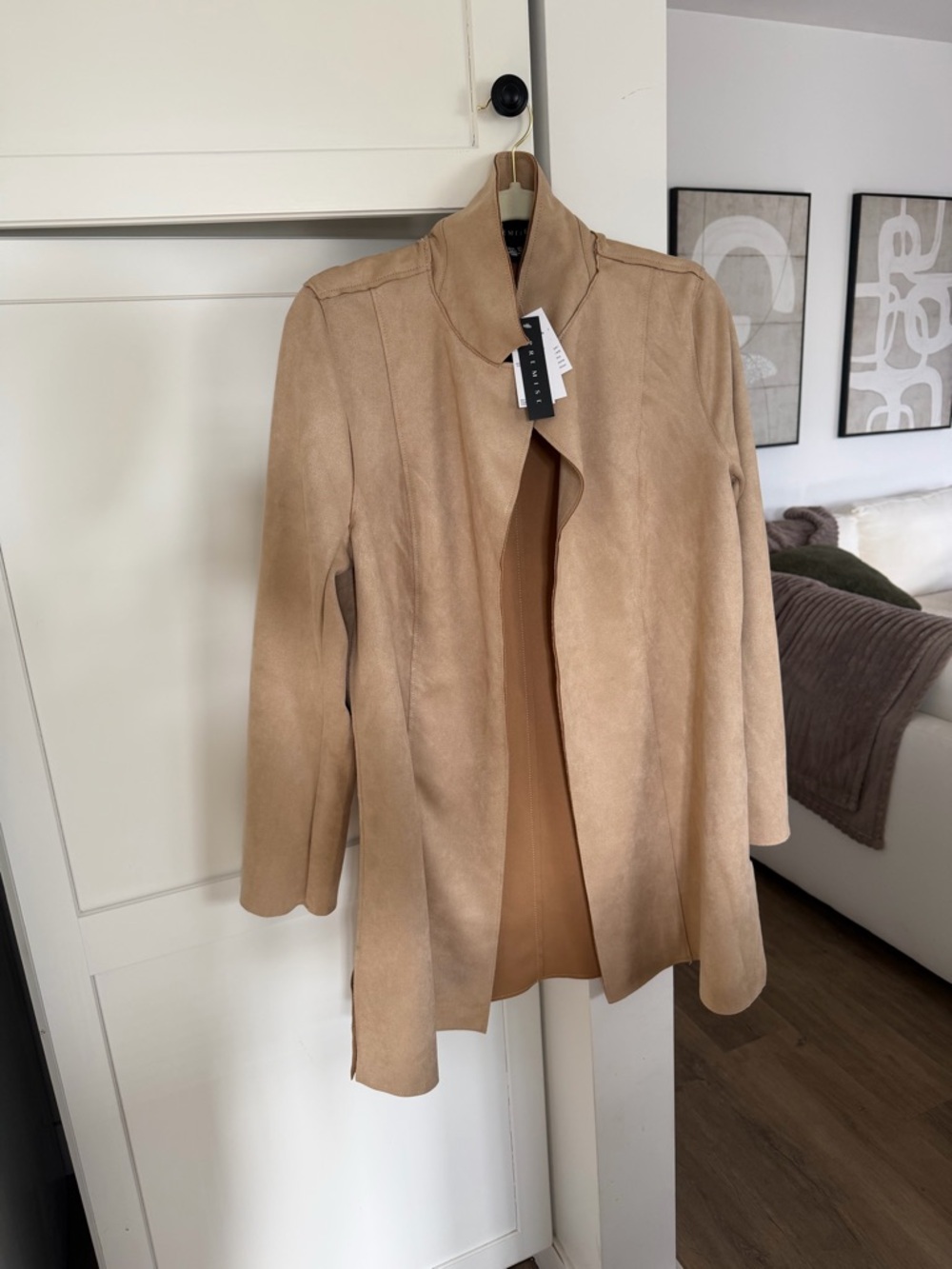 NWT Premise faux suede jacket coat. M
